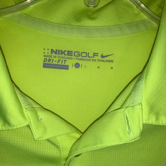 Nike DRI FIT GOLF POLO SHIRT MENS SIZE LARGE L - Picture 7 of 8